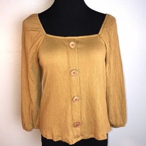 Self Esteem mustard yellow top